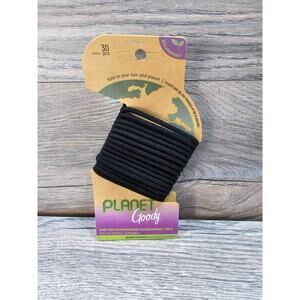 Planet Goody Bamboo Elastics Ponytail Holders Pack of 30 Black